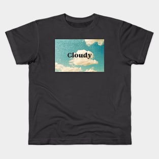 Cloudy Clouds Cloud Kids T-Shirt